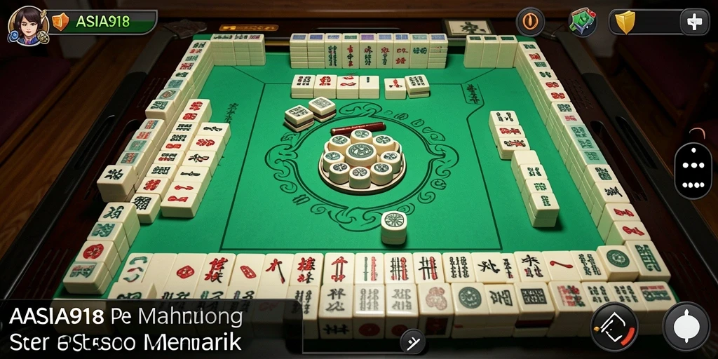 Tampilan gameplay Mahjong yang menarik dan seru dari ASIA918.
