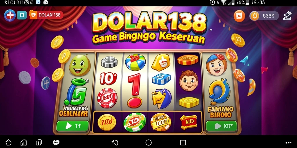 Tampilan gameplay Bingo yang seru dan penuh warna.