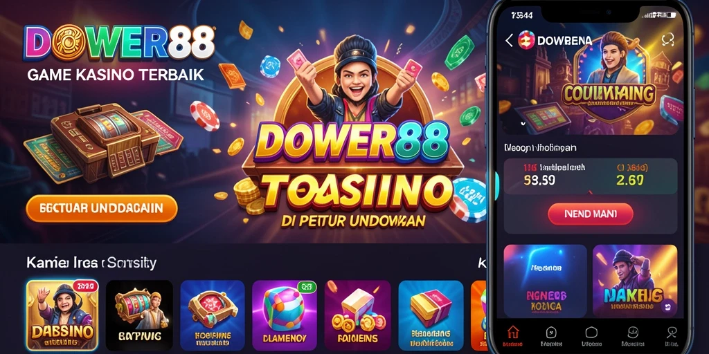 Tampilan utama DOWER88 dengan gameplay yang seru dan menarik.