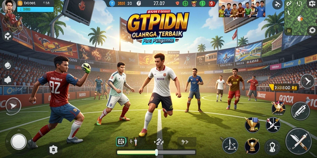 Tampilan gameplay GTPIDN yang menyenangkan dan kompetitif.