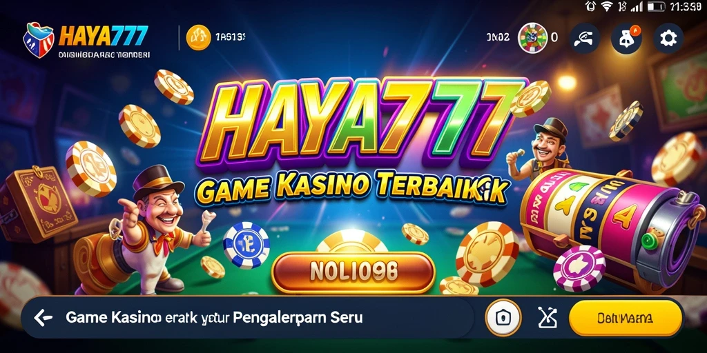 Gameplay HAYA777 menampilkan suasana kasino yang seru dan menarik.