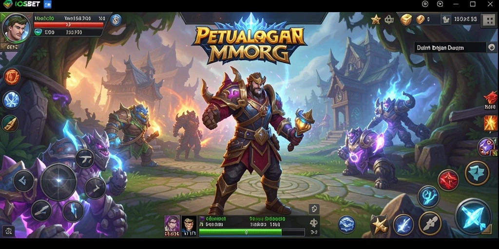 Screenshot utama IOSBET yang menampilkan aksi seru dalam petualangan MMORPG.