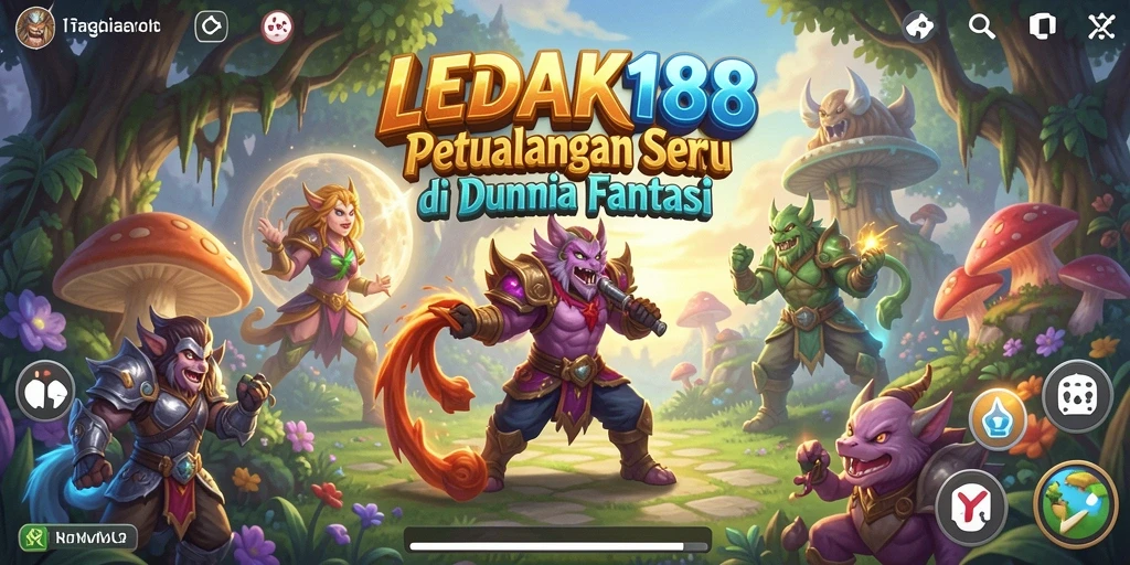 Tampilan gameplay mendebarkan dan penuh tantangan di LEDAK188.