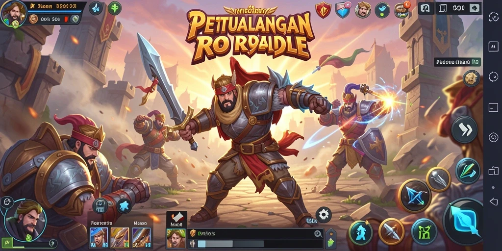 Tampilan aksi mendebarkan di game Battle Royale MPO1221.