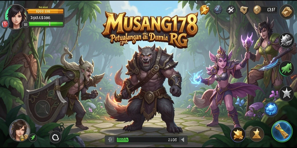 Tampak gameplay seru di MUSANG178 dengan petualangan RPG.