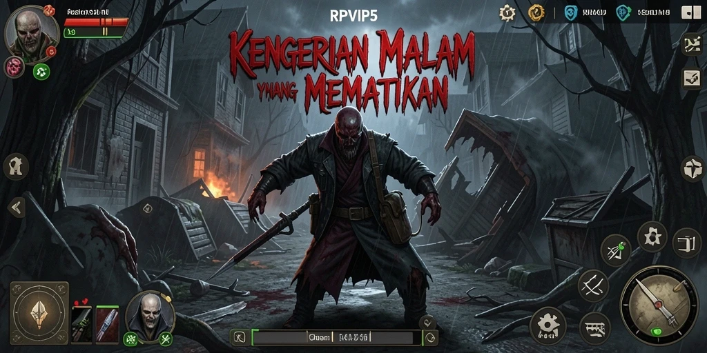 Screenshot RPVIP5 menampilkan suasana mencekam dalam gameplay Horror.