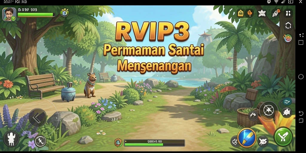 Tangkapan layar utama RVIP3 menunjukkan gameplay yang seru dan interaktif.