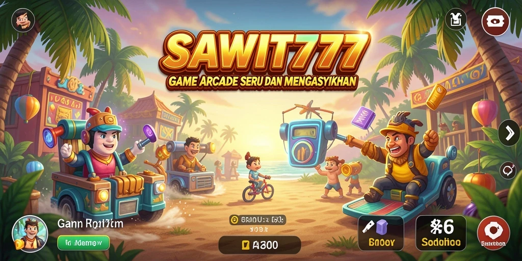 Tampilan menakjubkan dari gameplay arcade SAWIT777 yang penuh aksi.